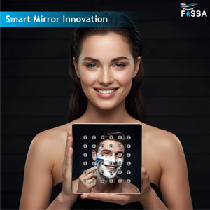 Ultra (4x4 Inches) 304- Grade Stainless Steel Chrome Finish Overhead Shower With Arm (9 Inch) - Fossa Home 