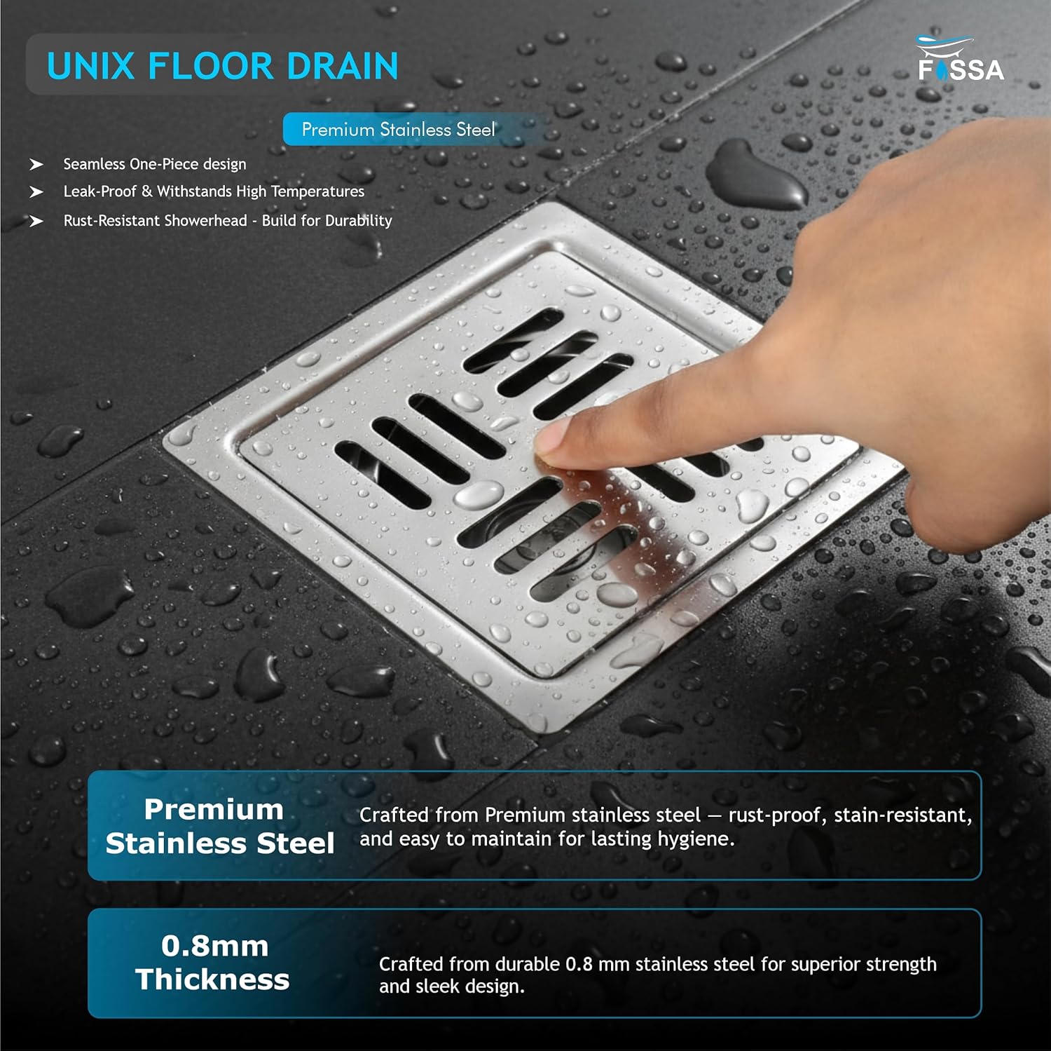 Built to resist corrosion and regular water exposure.