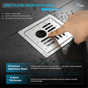 Enhances bathroom aesthetics with a clean stylish look.