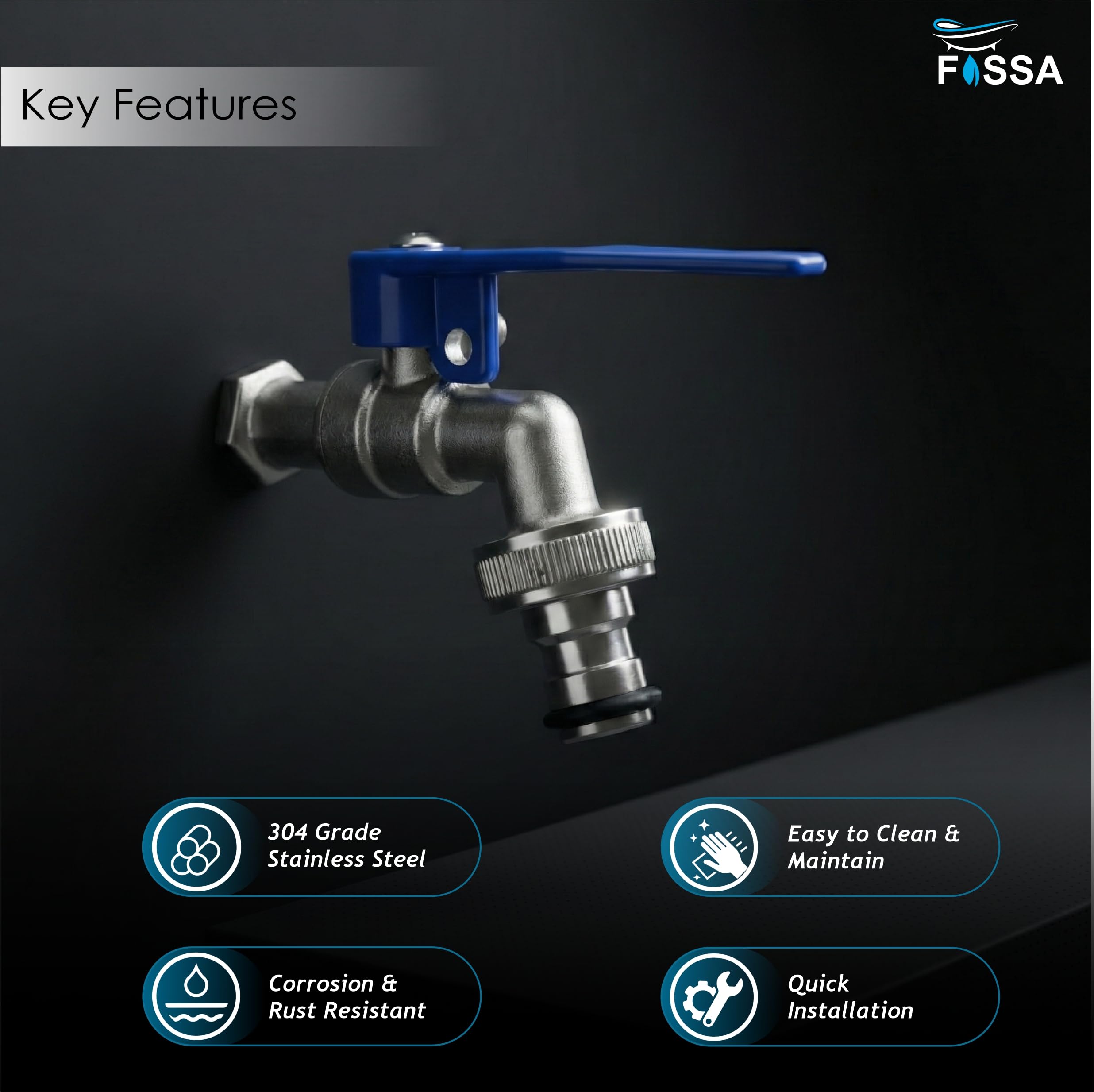 Washing Machine Nozzle Cock Tap - Fossa Home 