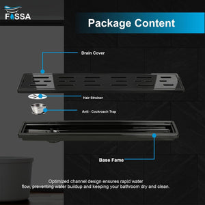 Efficient Water Drainage System  Helps Keep Floor Dry & Clean
