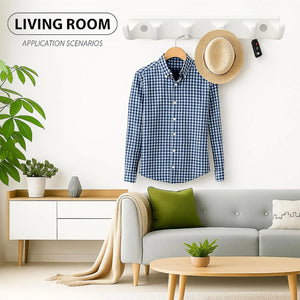 abs unbreakable white cloth hanger ceramic finish wall mounted