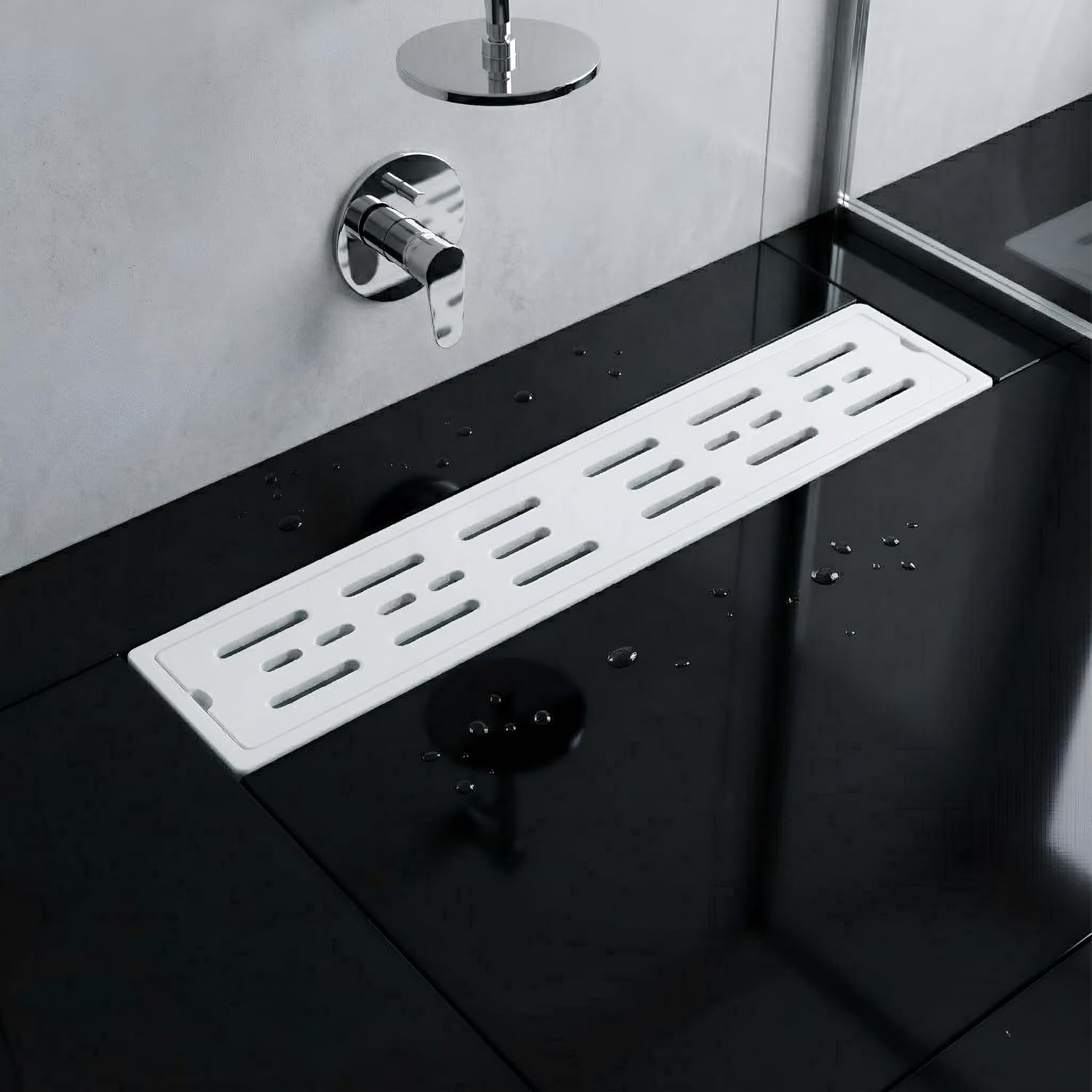 White Shower Channel Floor Drain
Premium & Modern Bathroom Solution