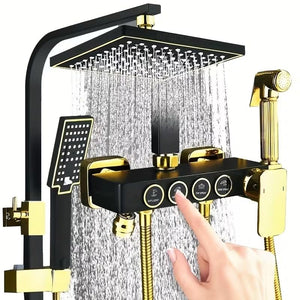 Aspire shower panel for modern bathroom