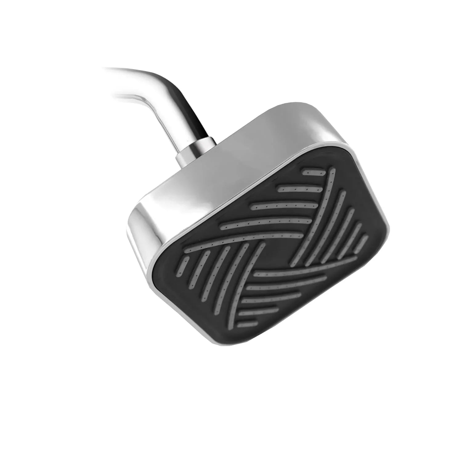 Fossa 4"x4" Square Lexo Shower Head - High Pressure Rain - Luxury Design - 1 - Min Install - Easy Clean Adjustable for Your Bathroom Shower Heads (Without Arm) - Fossa Home