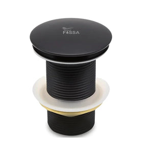Fossa 3" Inch Brass Pop Up Waste Coupling with Smooth Push Button,Waste Coupling,Drain Out let System Pop up Full Threaded Waste Coupling (Black) - Fossa Home 