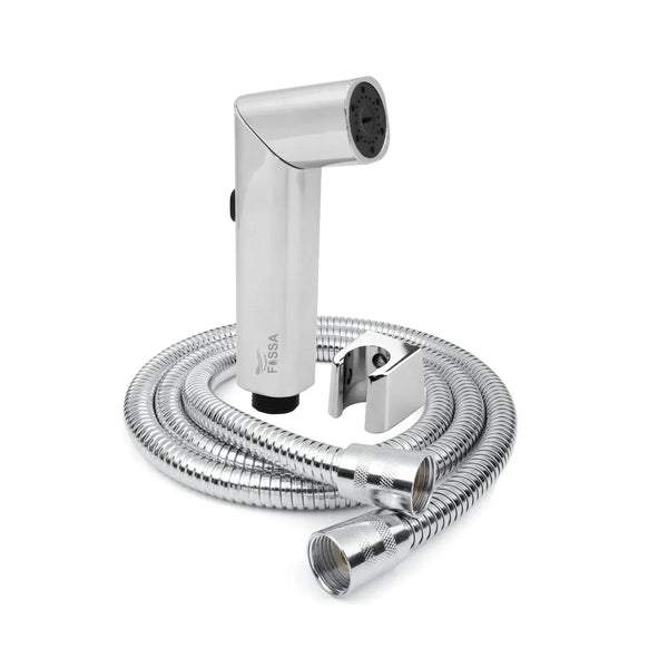 Two-Function Handheld Bidet Sprayer Kit – ABS & 304 Stainless Steel, Wall Mounted, Brushed Finish, For Toilet, Diaper Cleaning, Pet Washing