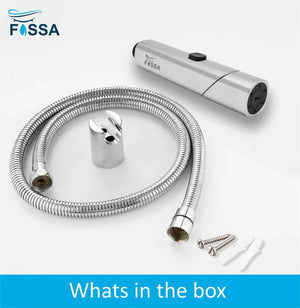 Fossa Dream Health Faucet Bidet Sprayer for Toilet, Handheld Sprayer Cloth Diaper Sprayer Set - ABS (Chrome Finish) | (With Hose Pipe & Hook) - Fossa Home