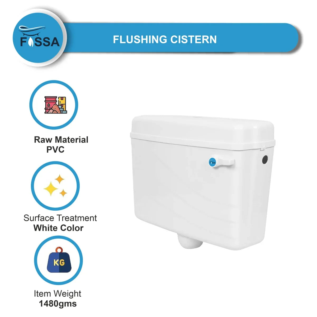 flush tank white 