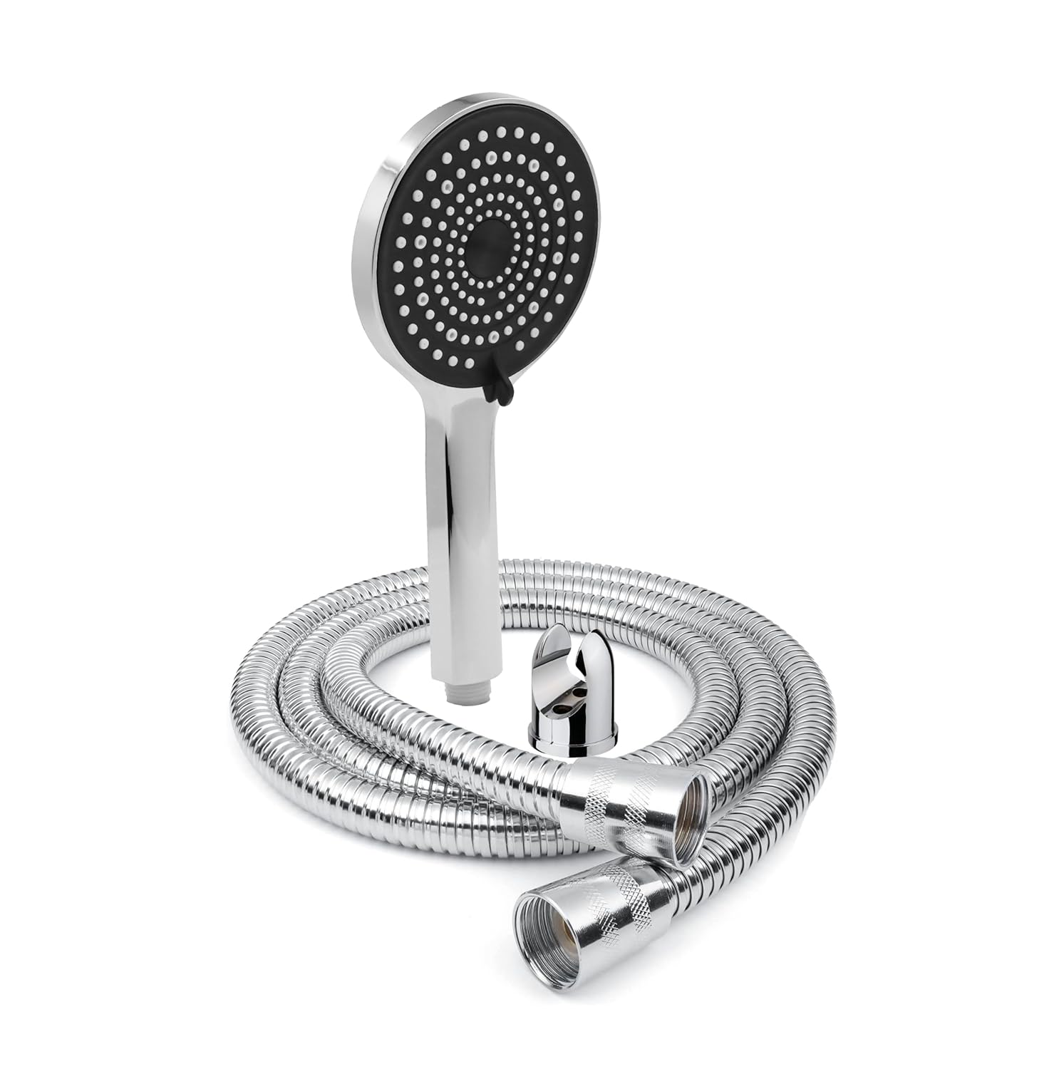Fossa Gloria Handheld Shower Head with Holder and 1.5 Mtr Shower Hose Hand Held Showerhead High Pressure Water Saving Hand Shower Head ABS, 2 Water Outlet Mode (Hand Shower Full Set) - Fossa Home