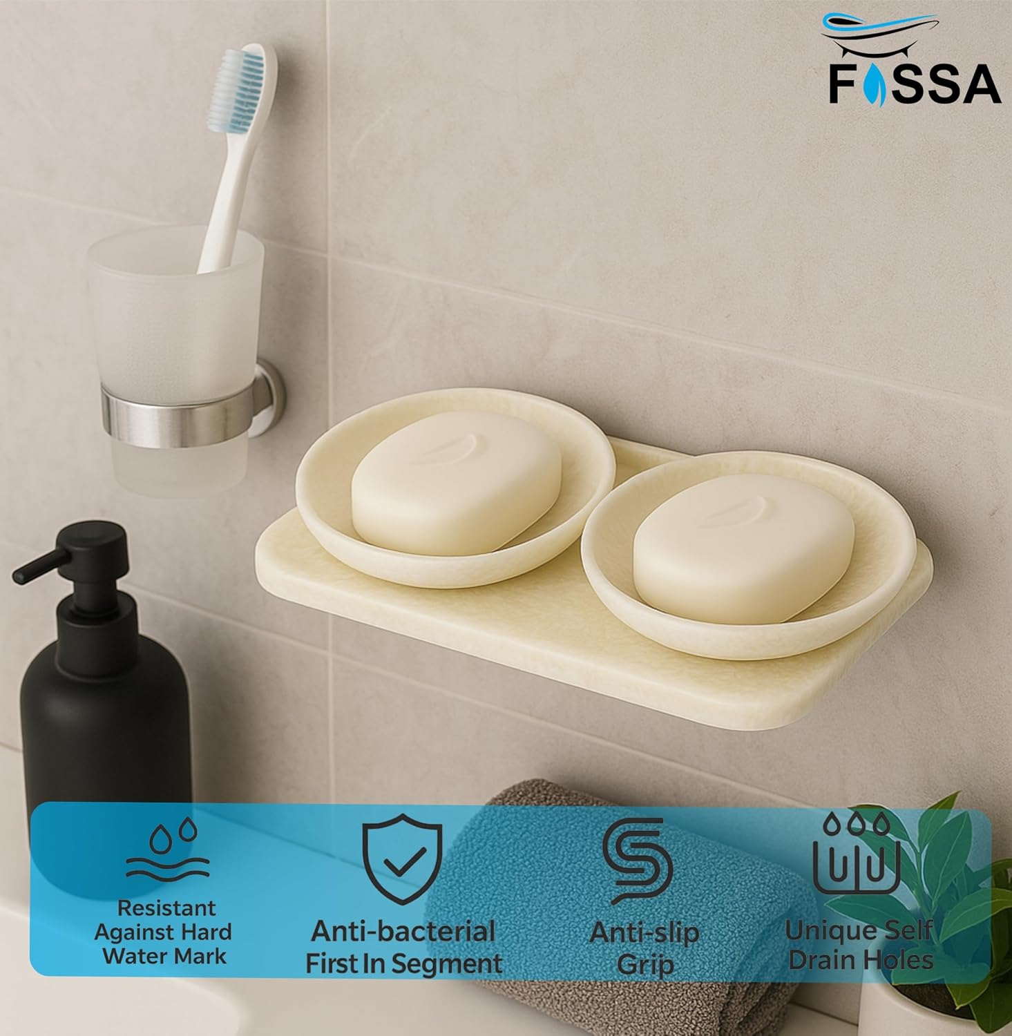 semi-ceramic soap dish, double soap dish, bathroom soap stand, durable soap dish, stylish bathroom accessory, water-resistant soap dish, modern soap holder, bathroom accessories, toothbrush holder, ceramic toothbrush stand, shower rack organizer, sink rack for soap, toilet accessory holder, bathroom decor, ceramic storage solution, toilet paper holder, ceramic towel rack, soap drying rack, ceramic sink tray, white bathroom accessories, portable bathroom organizer, luxury soap tray