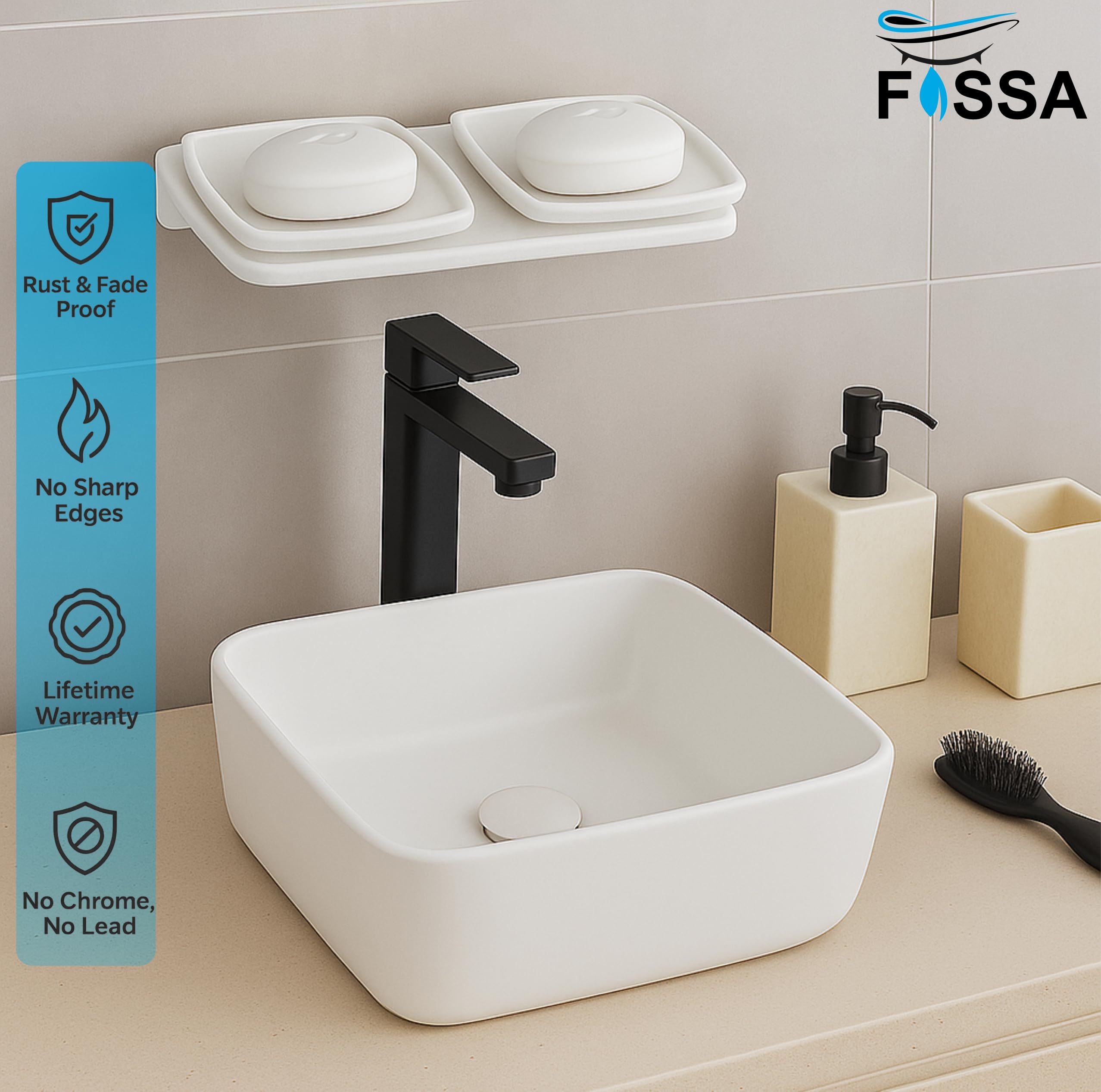 semi-ceramic soap dish, double soap dish, bathroom soap stand, durable soap dish, stylish bathroom accessory, water-resistant soap dish, modern soap holder, bathroom accessories, toothbrush holder, ceramic toothbrush stand, shower rack organizer, sink rack for soap, toilet accessory holder, bathroom decor, ceramic storage solution, toilet paper holder, ceramic towel rack, soap drying rack, ceramic sink tray, white bathroom accessories, portable bathroom organizer, luxury soap tray