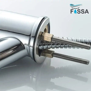 Fossa Extendible Spray Kitchen Tap 360° Swivel Range Sink Mixer Tap Made of Brass Chrome Single Lever Mixer Tap for Kitchen Sink Fossa Home