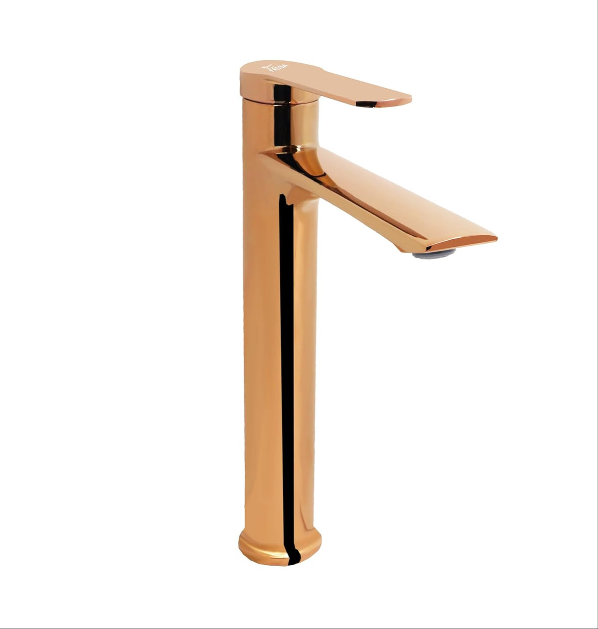 Fossa Olive Extended Body Brass Bathroom Sink Wash Basin Mixer Tap Single Handle Hot & Cold Lavatory Sink Faucet for Living Room & Bathrooms (Rose Gold) - Fossa Home 