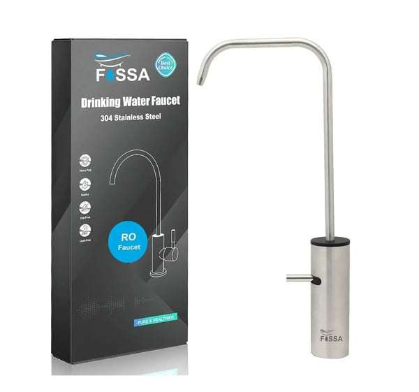 Opera L Bend RO Tap/Faucet Premium Stainless Steel Silver - Fossa Home 