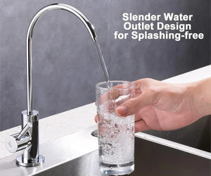 Fossa RO Tap Kitchen Water Filter Faucet, 100% Lead-Free Drinking Water Faucet Stainless Steel 304 Body Chrome Finish (Chrome) - Fossa Home 