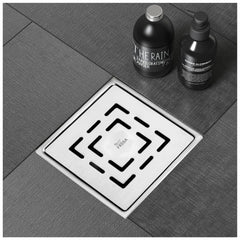 Fossa Apex 5"X5" Inch Floor Drain, Premium Stainless Steel, for Bathroom Grating Square Floor Drain Jali, Matte Finish - Fossa Home 