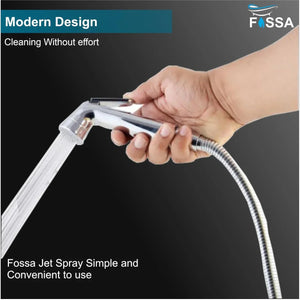 Fossa Nexus Health Faucet for Bathroom Hand Spray for Toilet Leak Proof Toilet Sprayer Portable Hand Faucets with 1 mtr Pipe and Hook (Olny Gun) Fossa Home