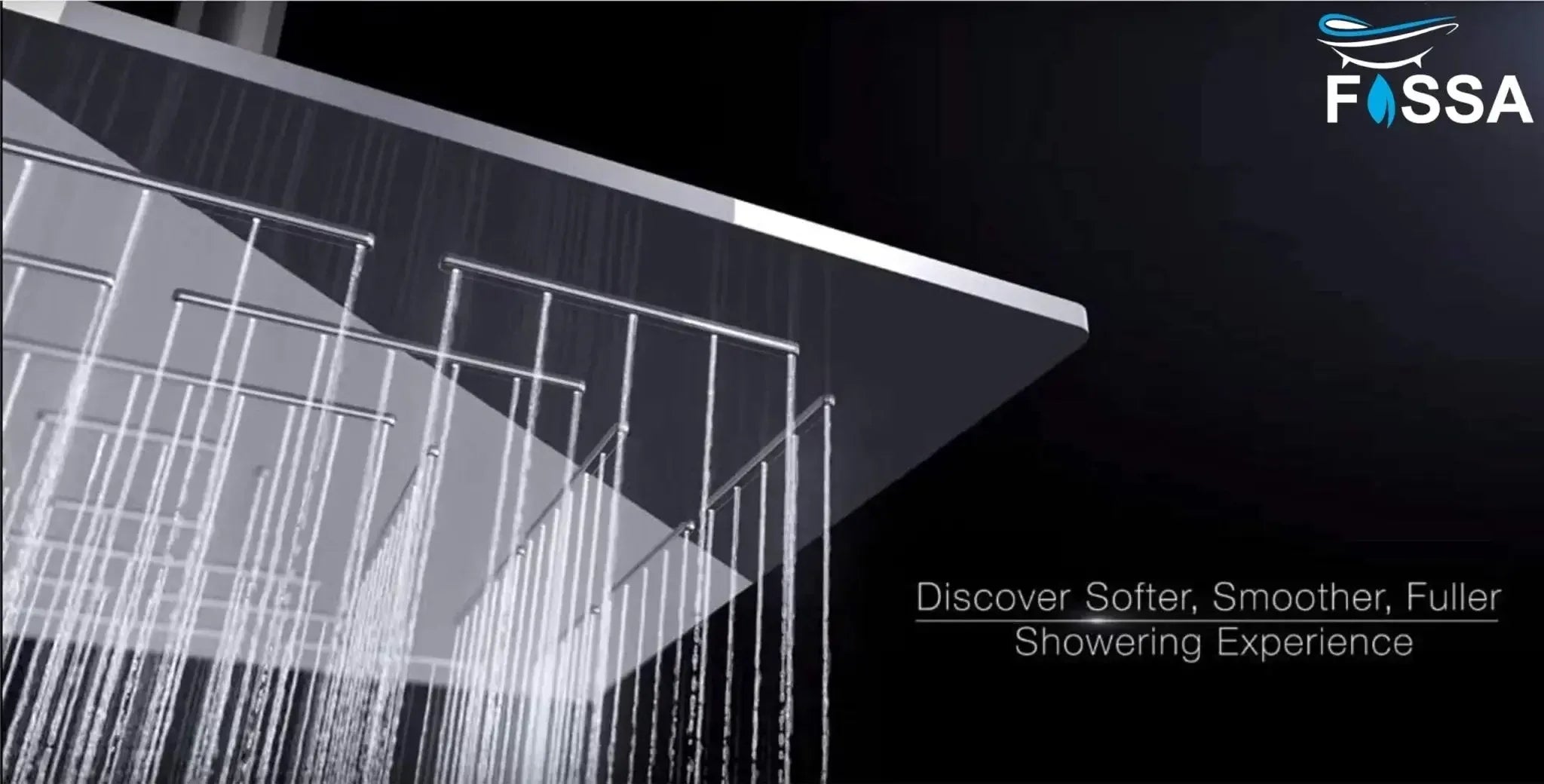 Fossa 4"x4"" Inch Square Fixed Stainless Steel Shower Head for Bathroom Luxury Hotel Luxury Bathroom Shower Head Unique Design ( Without Arm ) Fossa Home