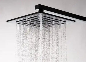 Fossa 6x6 Inch Rainfall Shower Head Fixed Shower Head 304 Stainless Steel Rain Showers Overhead Wall Mounted, Without Arm OHSC-001 Fossa Home