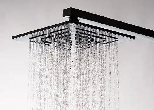 Fossa 6x6 Inch Rainfall Shower Head Fixed Shower Head 304 Stainless Steel Rain Showers Overhead Wall Mounted, Without Arm OHSC-001 Fossa Home