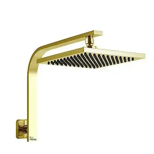 FOSSA 8'' Rain Shower Head Taps Square High Pressure Wall Arm DIY Gold Fossa Home