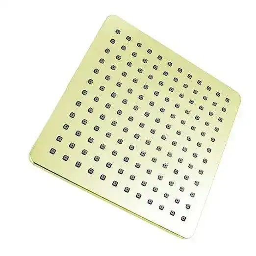 FOSSA 8'' Rain Shower Head Taps Square High Pressure Wall Arm DIY Gold Fossa Home