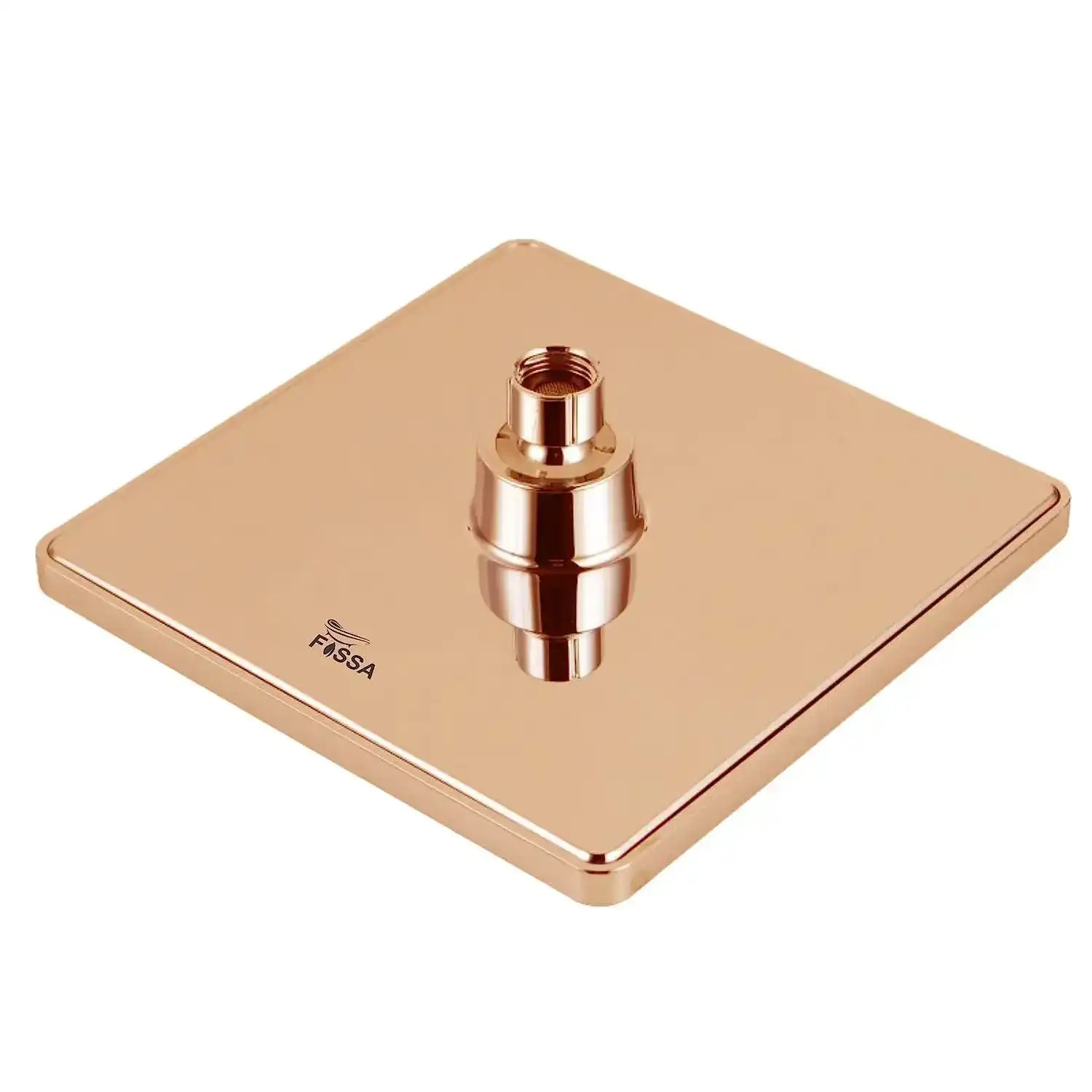 FOSSA 8'' Rain Shower Head Taps Square High Pressure Wall Arm DIY Rose Gold Fossa Home