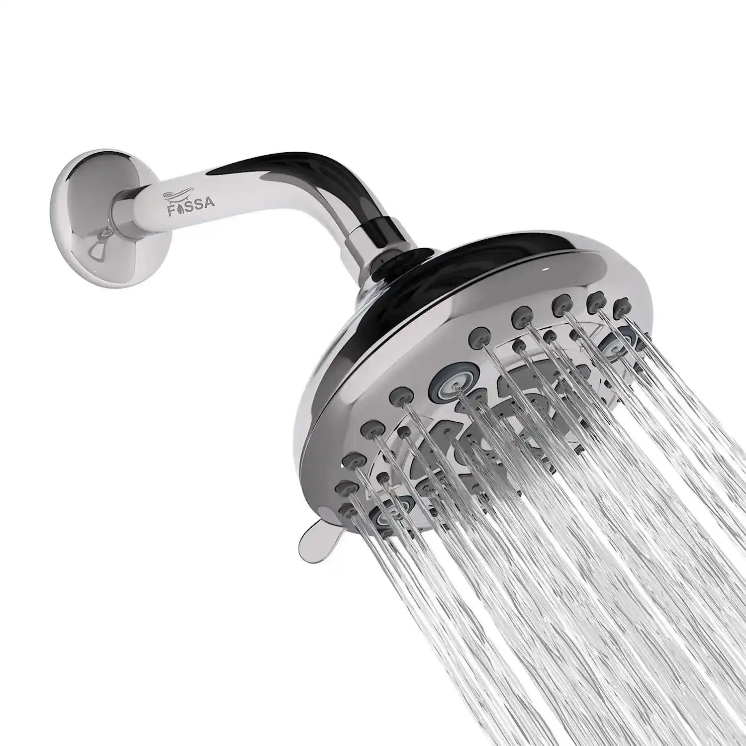Fossa Fixed Shower Head | High Pressure Showerhead 6 Spray Settings 5 inch Adjustable Shower Head Saturating Massage bubbling saturating & Massage... Fossa Home