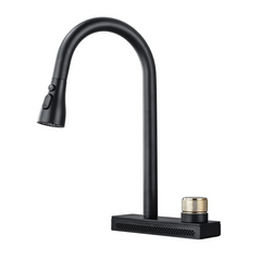 Rainfall Kitchen Sink Faucet Pull Out Four Water Outlet Modes Cold and Hot Can Rotate TAP - Fossa Home 