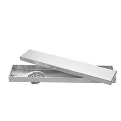 Fossa 18"x4" Shower Marble Tile Brushed Drain Side Hole Rectangular Floor Drain - Fossa Home 