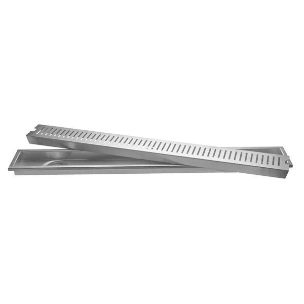 Linear (36 x 4 Inches) 304 Grade Brushed Shower Channel Drain Floor Drain - Fossa Home 