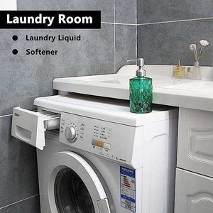 Fossa Glass Soap Dispenser - Refillable Wash Hand Liquid, Dish Detergent, Shampoo Lotion Bottle with Brushed Nickel Pump Holder, Ideal for Bathroom Countertop, Kitchen, Laundry Room GSD-003 - Fossa Home 