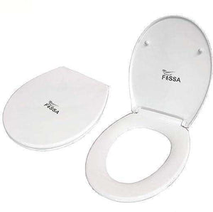 Fossa Dynamic White Toilet Seat with Soft Close Toilet Seat, Quick Release for Easy Cleaning, Top Fix Easy Installation, Standard O Shape Toilet Seats - Fossa Home 