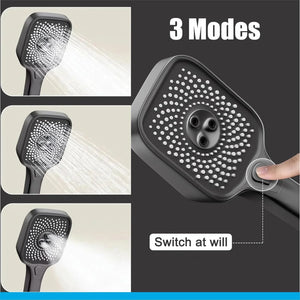 Fossa Spark Shower System with Thermostat Shower Set Wall Piano Button Shower Set Height Adjustable Rain Shower Set with Shower Fitting, 12 Inch Shower Head, Hand Shower, Bidet Spray, Gun (Grey) ( Heavy Weight ) - Fossa Home