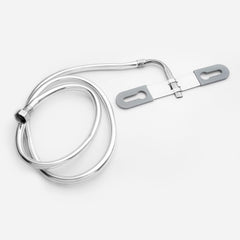 Fossa Stainless Steel Multi Jet Spray with Heavy PVC Hose Pipe 1.5 Mtr for Toilet | Built-in Installation Type Toilet Seat/Commode Spray - Rust-Free, Durable