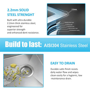 • Rust and corrosion resistant material
