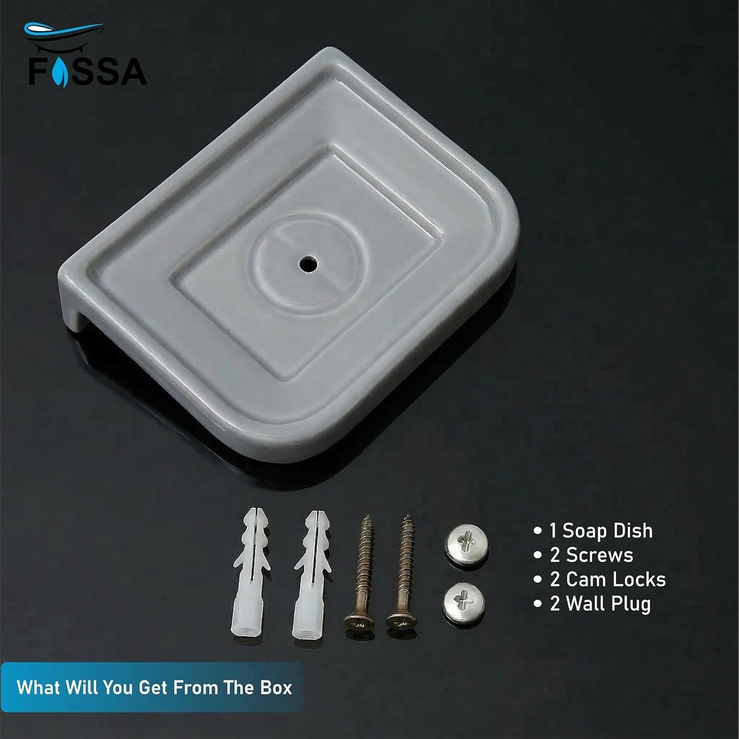 Simple Grey Soap Dish for Daily Use