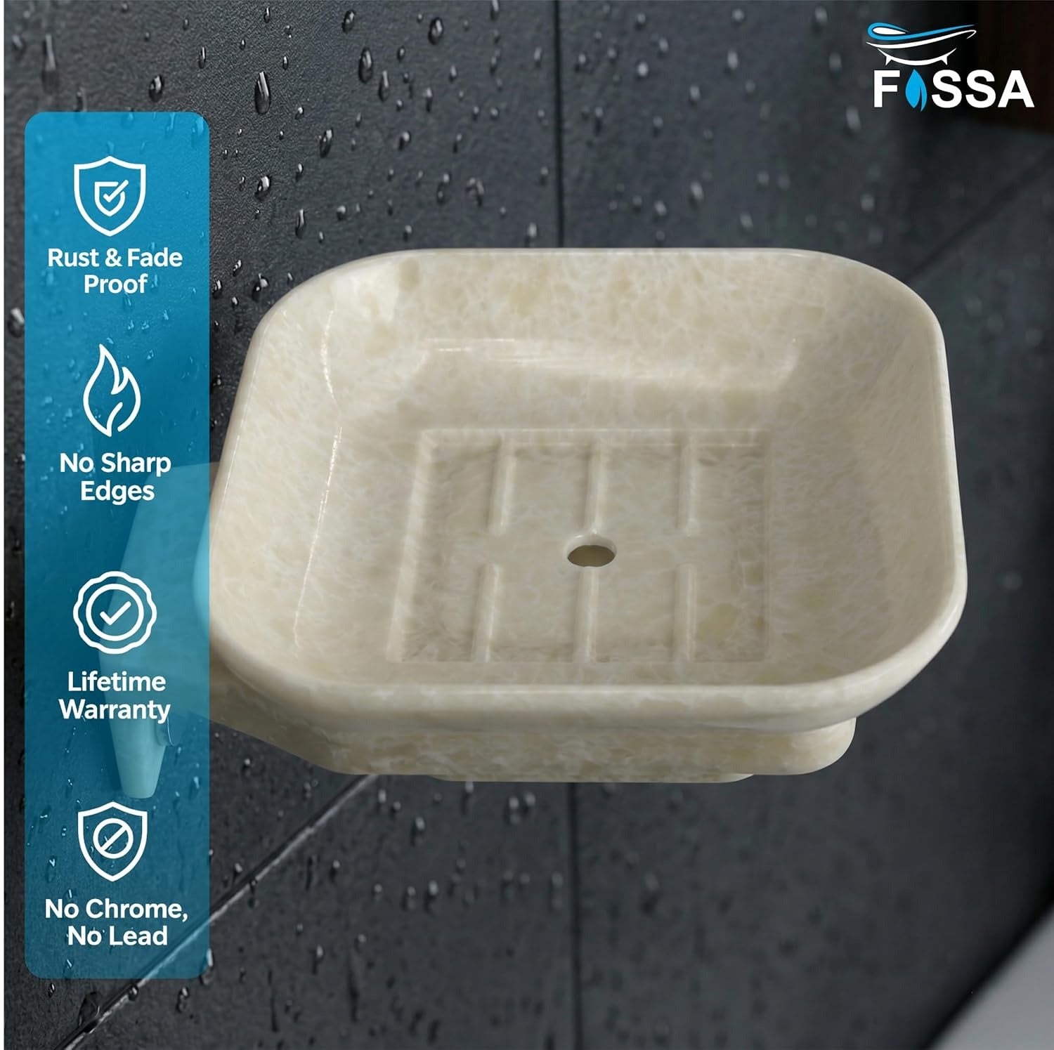 Stylish Ivory Soap Holder for Bathroom