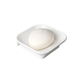 Ceramic White Unbreakable Soap Dish Square Glossy Finish (RW-111)
