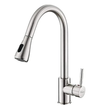 Chrome finish pull out mixer tap faucet 
