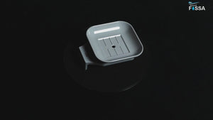 Modern square shape adds a contemporary touch to your bathroom.