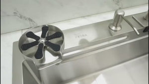 smart waterfall kitchen sink, single bowl, design, integrated tap, modern, stainless steel, led, nano honycomb coated, scratch resistant, stylish, workstation, with faucet, multifunction, deep, dishwashing, luxury, easy to clean, anti-stain, modern home,, remodeling, with water flow feature, space saving, contemporary, large capacity, ergonomic, designer, smooth, features, for modern homes, high utility, trending, best, drainage, noise absorption, matte finish, with strainer and accessories, seamless, 