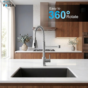 Ripple 360 Degree Swivel Kitchen Tap with pull-out spray head and two water flow options for daily kitchen use