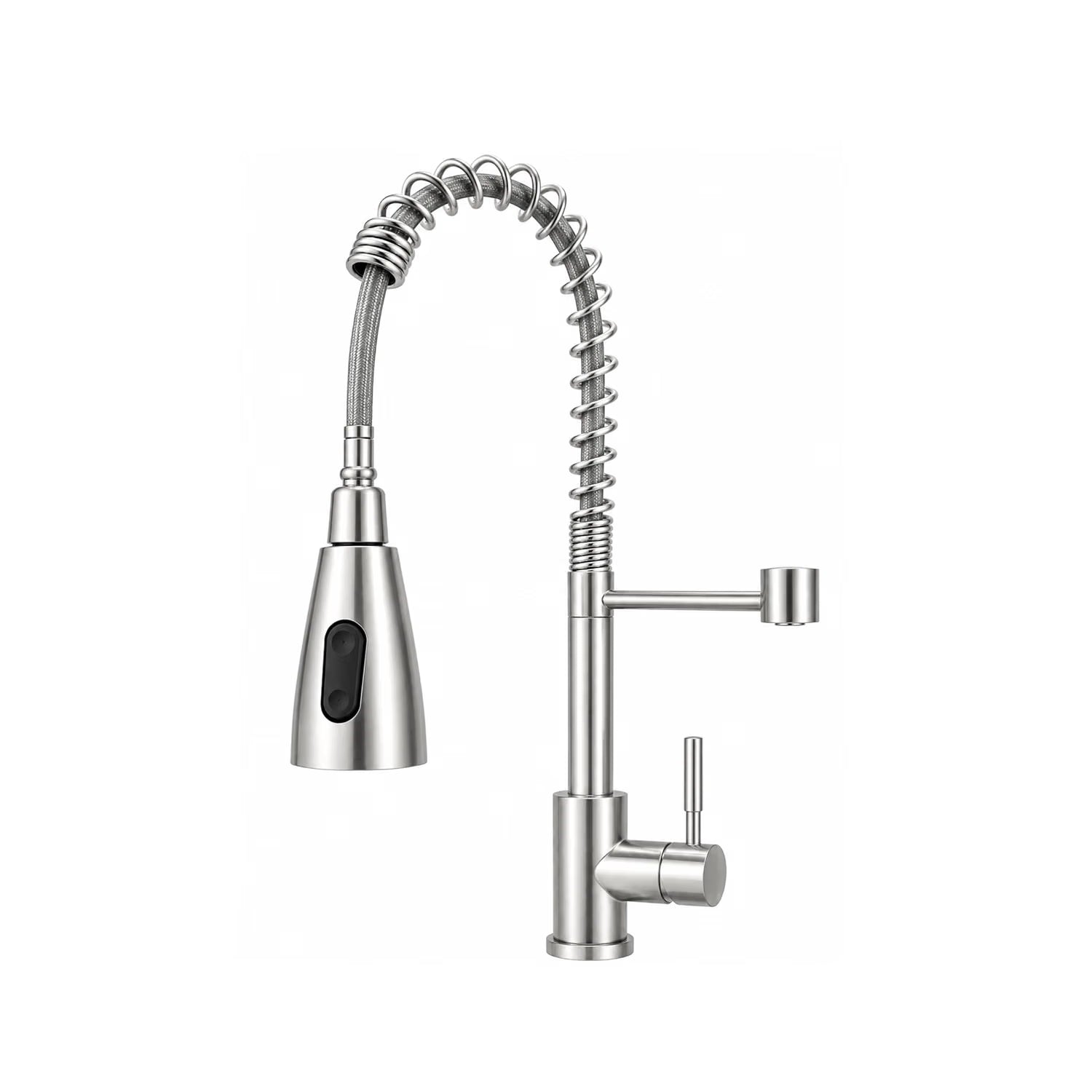 Ripple Two-Flow Kitchen Faucet in Chrome with Heavy SUS 304 Stainless Steel Body, Pull-Out Sprayer and Hot Cold Water