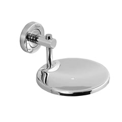 Fossa Rainbow Stainless Steel Round Soap Holder for Bathroom, Soap Stand, Bathroom Accessories Matte Finish (Silver)