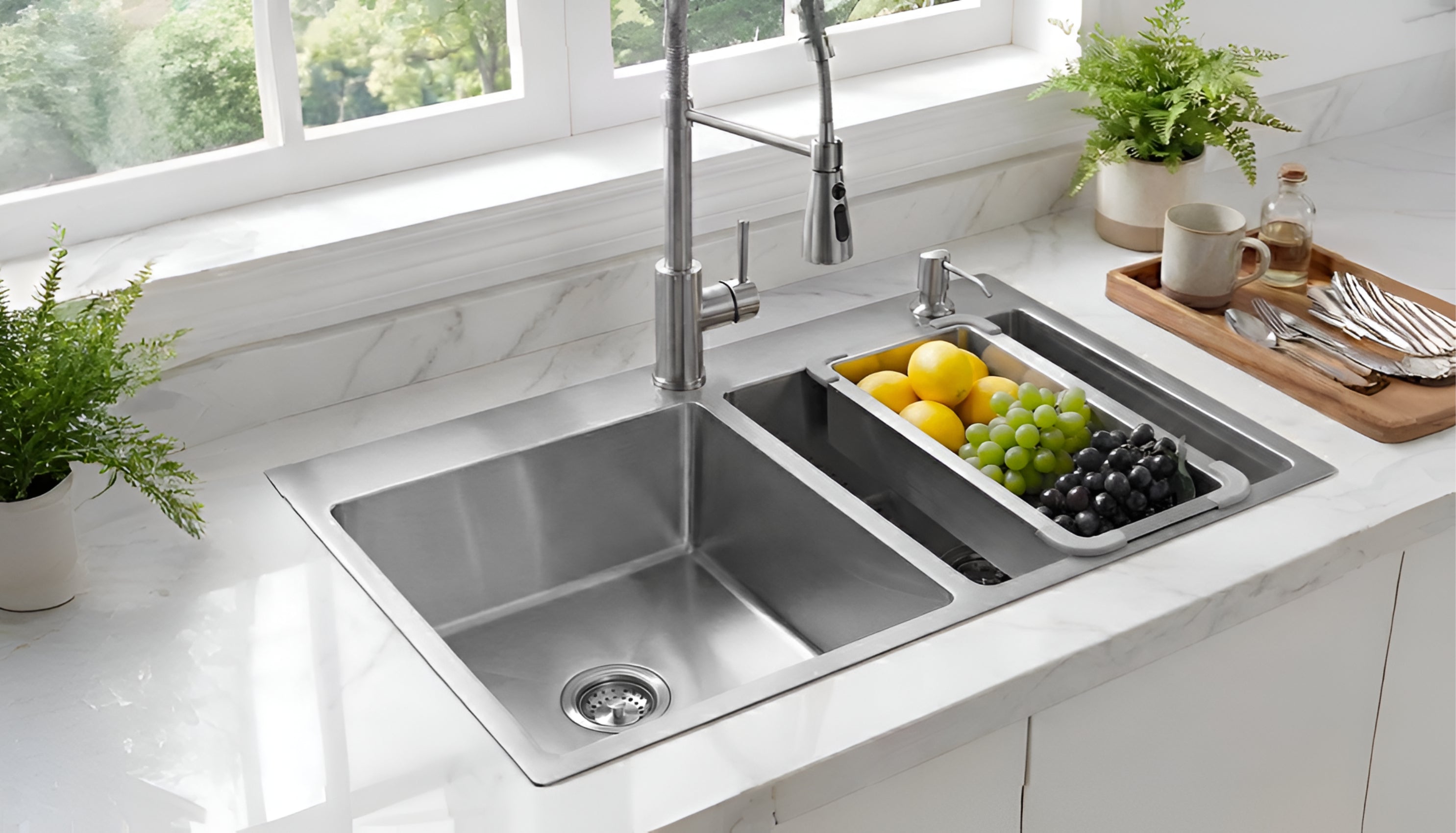 Stainless Steel Sink | Smooth Drainage | Strong Daily Use
