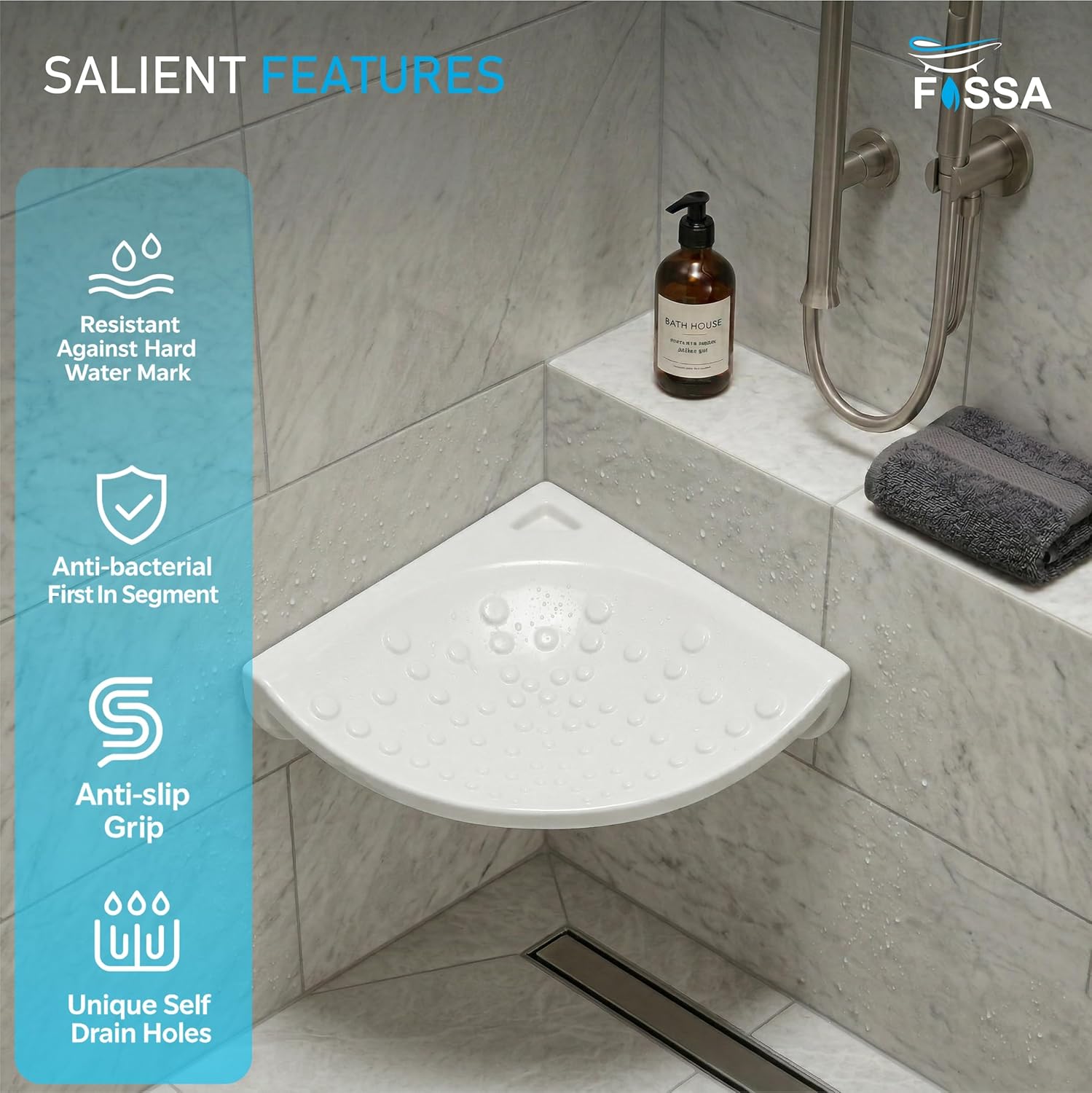 Anti-Slip Ceramic Foot Rest for Safety